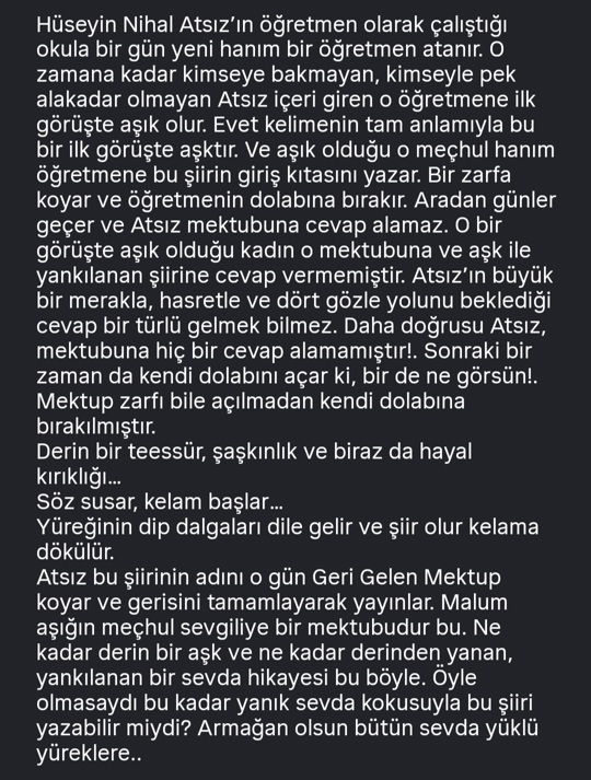 Geri Gelen Mektup